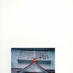 恩方郵便局の赤いトンガリ屋根